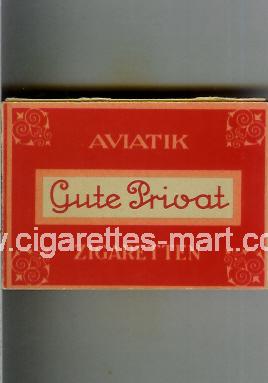 Gute Privat (Aviatik Zigaretten) ( box cigarettes )