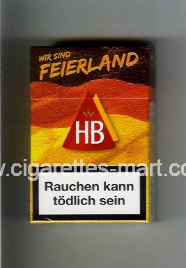 HB (german version) (collection design 3) (Wir Sind Feierland) ( hard box cigarettes )