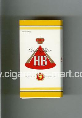 HB (german version) (design 1) (Crown Filter) ( hard box cigarettes )