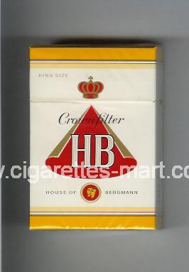 HB (german version) (design 1) (Crown Filter) ( hard box cigarettes )