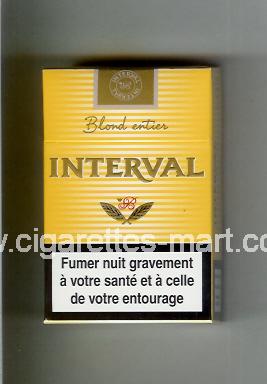 Interval (Blond Entier) ( hard box cigarettes )