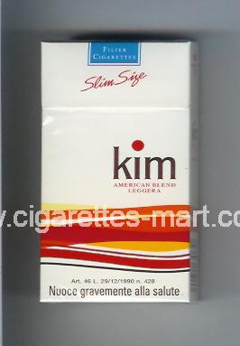 Kim (german version) (design 1A) (American Blend / Leggera) ( hard box cigarettes )
