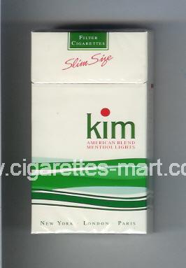Kim (german version) (design 1A) (American Blend / Menthol Lights) ( hard box cigarettes )