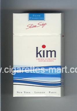 Kim (german version) (design 1A) (American Blend / Superlights) ( hard box cigarettes )