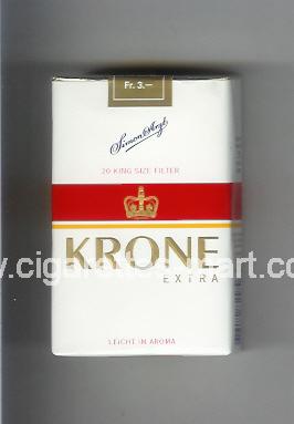 Krone (design 3) (Extra / Leicht im Aroma) ( soft box cigarettes )