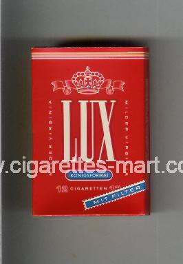 Lux (german version) (design 3) (Konigsformat / Mit Filter) ( hard box cigarettes )