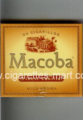 Macoba (design 1A) (Cigarillos / Finest Vanilla / Mild Aroma) ( box cigarettes )