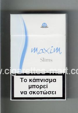 Maxim (german version) (design 5) (Slims) ( hard box cigarettes )