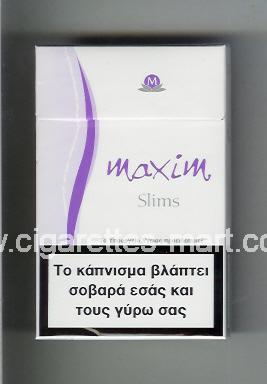 Maxim (german version) (design 5) (Slims) ( hard box cigarettes )