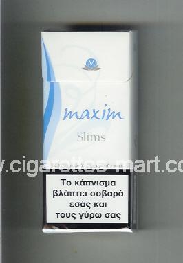 Maxim (german version) (design 5A) (Slims) ( hard box cigarettes )