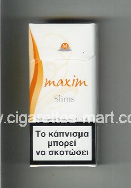 Maxim (german version) (design 5A) (Slims) ( hard box cigarettes )