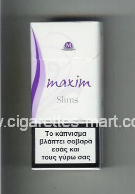 Maxim (german version) (design 5A) (Slims) ( hard box cigarettes )