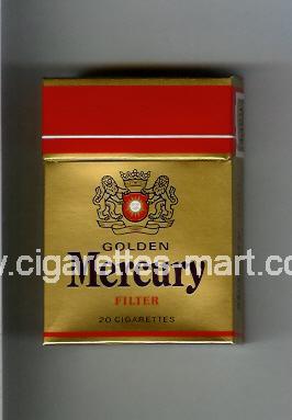 Mercury (german version) (design 3) Golden (Filter) ( hard box cigarettes )