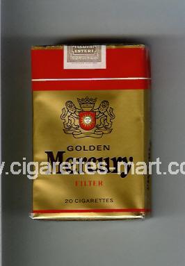 Mercury (german version) (design 3) Golden (Filter) ( soft box cigarettes )