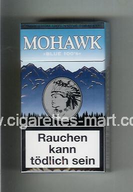 Mohawk (design 3) Blue ( hard box cigarettes )