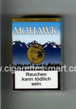 Mohawk (design 3) (blue & light blue) ( hard box cigarettes )