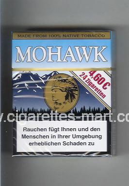 Mohawk (design 3) (blue & light blue) ( hard box cigarettes )