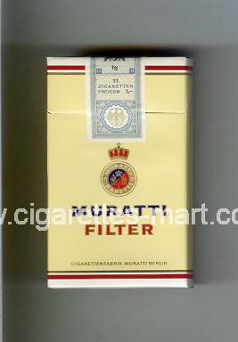 Muratti (german version) (design 2) (Filter) ( hard box cigarettes )