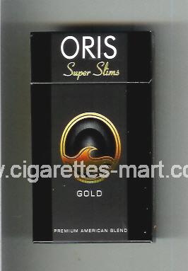 Oris (design 1) (Super Slims / Gold / Premium American Blend) ( hard box cigarettes )