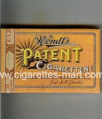 Patent (Wendt’s / Cigaretten) ( box cigarettes )