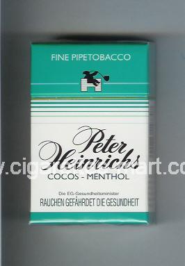 Peter Heinrichs (Fine Pipetobacco / Cocos-Menthol) ( hard box cigarettes )