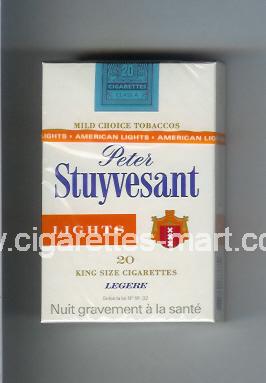 Peter Stuyvesant (design 2) (Lights) ( hard box cigarettes )