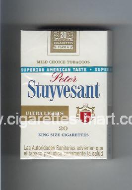 Peter Stuyvesant (design 2) (Ultra Lights) ( hard box cigarettes )