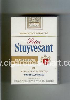 Peter Stuyvesant (design 2) (Ultra Lights / Ultra Legere) ( hard box cigarettes )