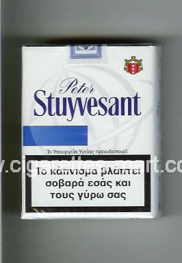 Peter Stuyvesant (design 6) (white & blue) ( soft box cigarettes )
