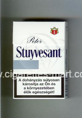 Peter Stuyvesant (design 6) (white & grey) ( hard box cigarettes )