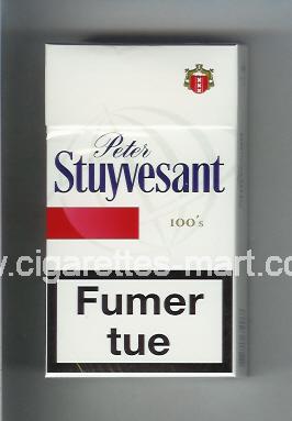 Peter Stuyvesant (design 6) (white & red) ( hard box cigarettes )