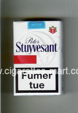 Peter Stuyvesant (design 6) (white & red) ( soft box cigarettes )