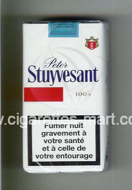 Peter Stuyvesant (design 6) (white & red) ( soft box cigarettes )