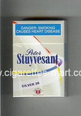 Peter Stuyvesant (design 8A) (Silver) ( hard box cigarettes )
