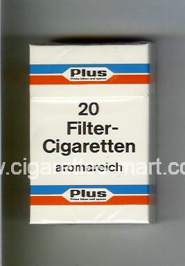 Plus (german version) (design 1) Filter-Cigaretten (Aromareich) ( hard box cigarettes )