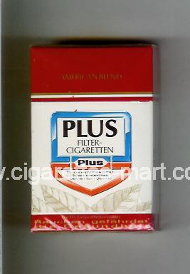 Plus (german version) (design 2) (American Blend / Filter-Sigaretten) ( hard box cigarettes )