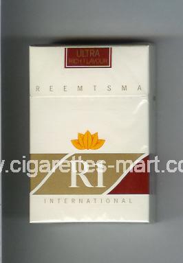 R 1 (design 2) (Ultra Rich Flavour / International) ( hard box cigarettes )