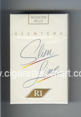 R 1 (design 2B) (Slim Line / Modern Mild) ( hard box cigarettes )