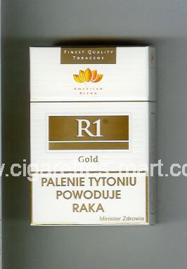 R 1 (design 3) (American Blend / Gold) ( hard box cigarettes )