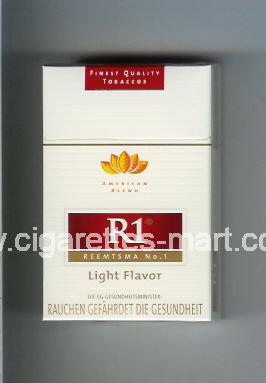 R 1 (design 3) (American Blend / Light Flavor) ( hard box cigarettes )