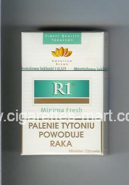 R 1 (design 3) (American Blend / Minima Fresh) ( hard box cigarettes )