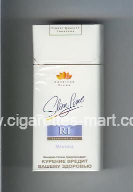 R 1 (design 3) (American Blend / Slim Line / Minima) ( hard box cigarettes )