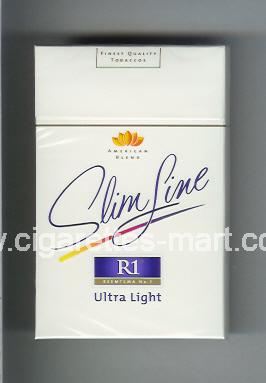 R 1 (design 3) (American Blend / Slim Line / Ultra Light) ( hard box cigarettes )