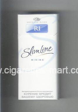 R 1 (design 4) (Slim Line / American Blend / Minima) ( hard box cigarettes )
