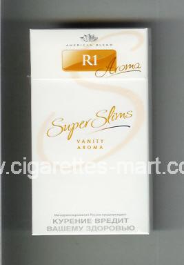 R 1 (design 4) (Super Slims / American Blend / Aroma / Vanity Aroma) ( hard box cigarettes )