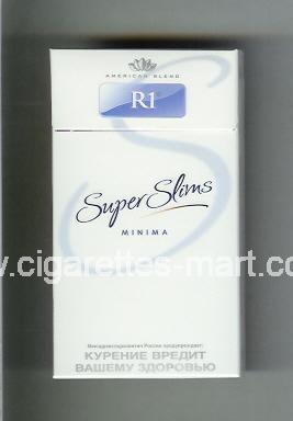 R 1 (design 4) (Super Slims / American Blend / Minima) ( hard box cigarettes )