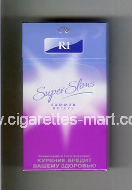 R 1 (design 4A) (Super Slims / American Blend / Summer Breeze) ( hard box cigarettes )