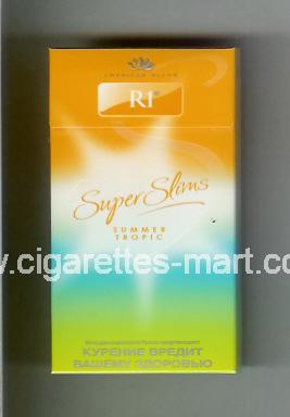 R 1 (design 4A) (Super Slims / American Blend / Summer Tropic) ( hard box cigarettes )