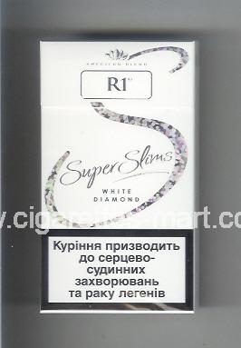 R 1 (design 4C) (American Blend / White Diamond) ( hard box cigarettes )