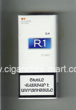 R 1 (design 6) (0,4 / Slims) ( hard box cigarettes )